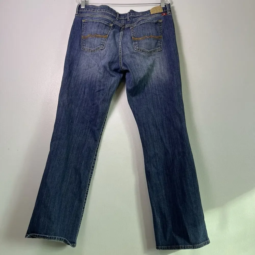 Lucky Brand Women's Sweet Low Bootcut Jeans Plus Sz 16/33 Denim Blue Med Wash